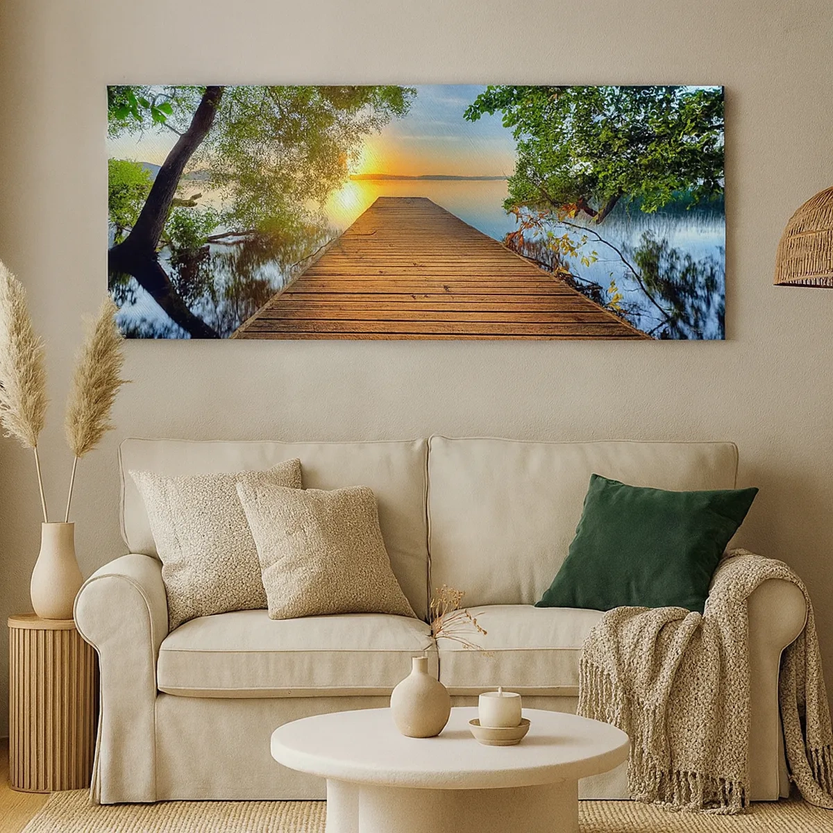 Impression sur toile - Image sur toile - Prenez votre temps, asseyez-vous - 30x30 cm