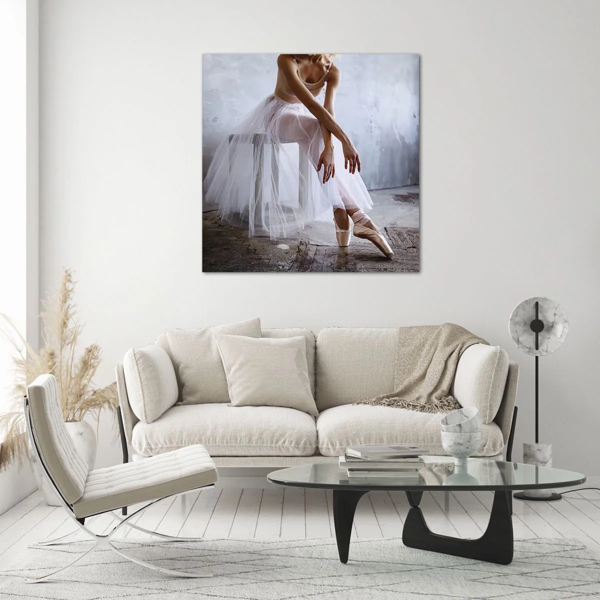 Impression sur verre - Image sur verre - Avant que les lumières de la rampe ne clignotent - 60x60 cm