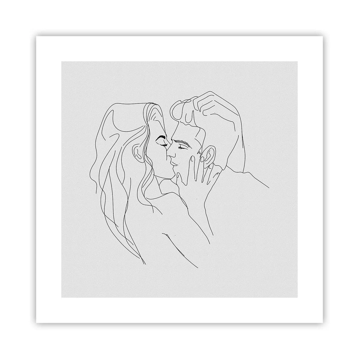 Affiche - Poster - La même ligne - 40x40 cm