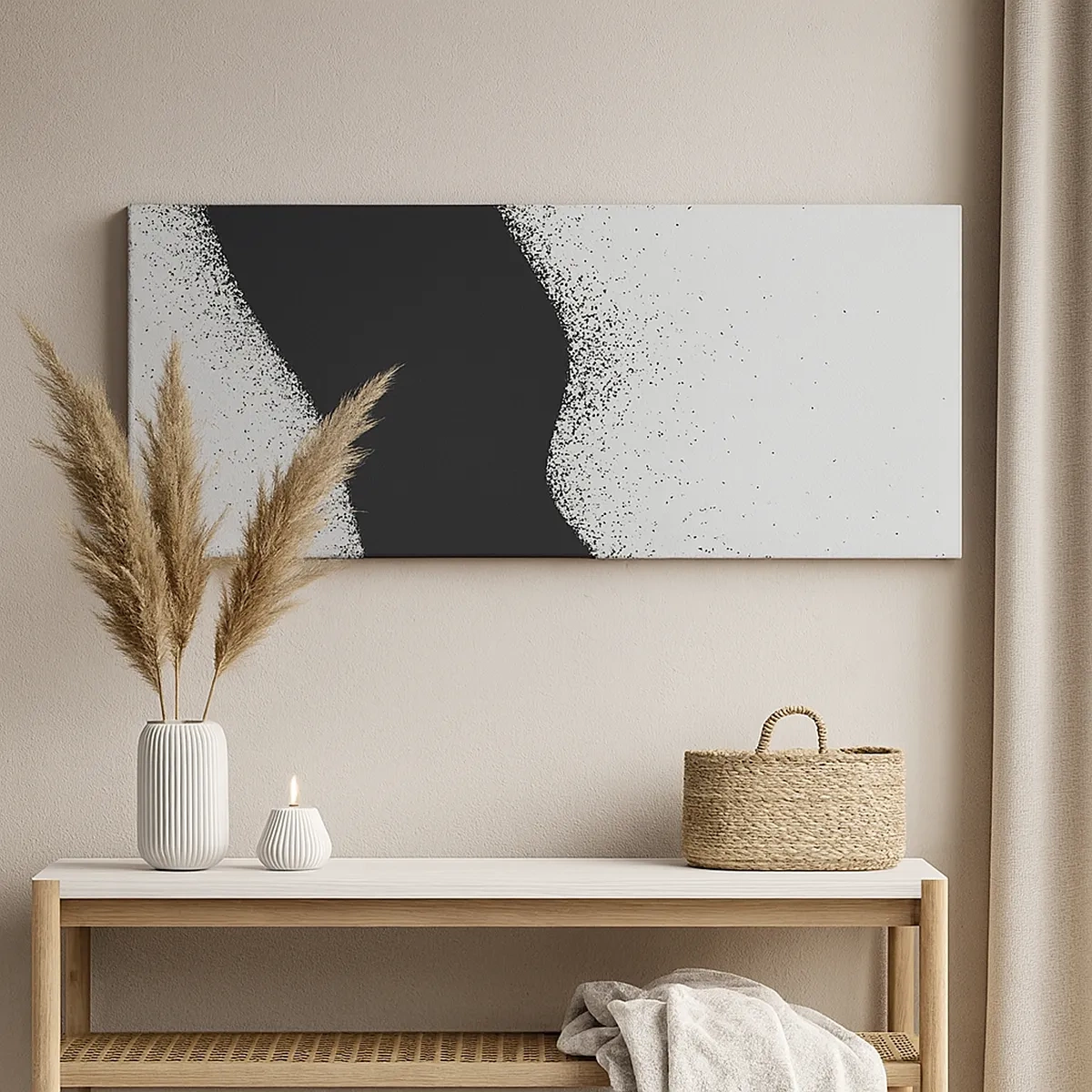 Impression sur toile - Image sur toile - Équilibre fluide - 30x30 cm