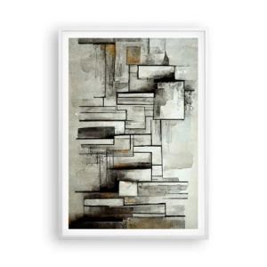 Affiche dans un cadre blanc - Poster - Le pouvoir de la simplicité - 70x100 cm