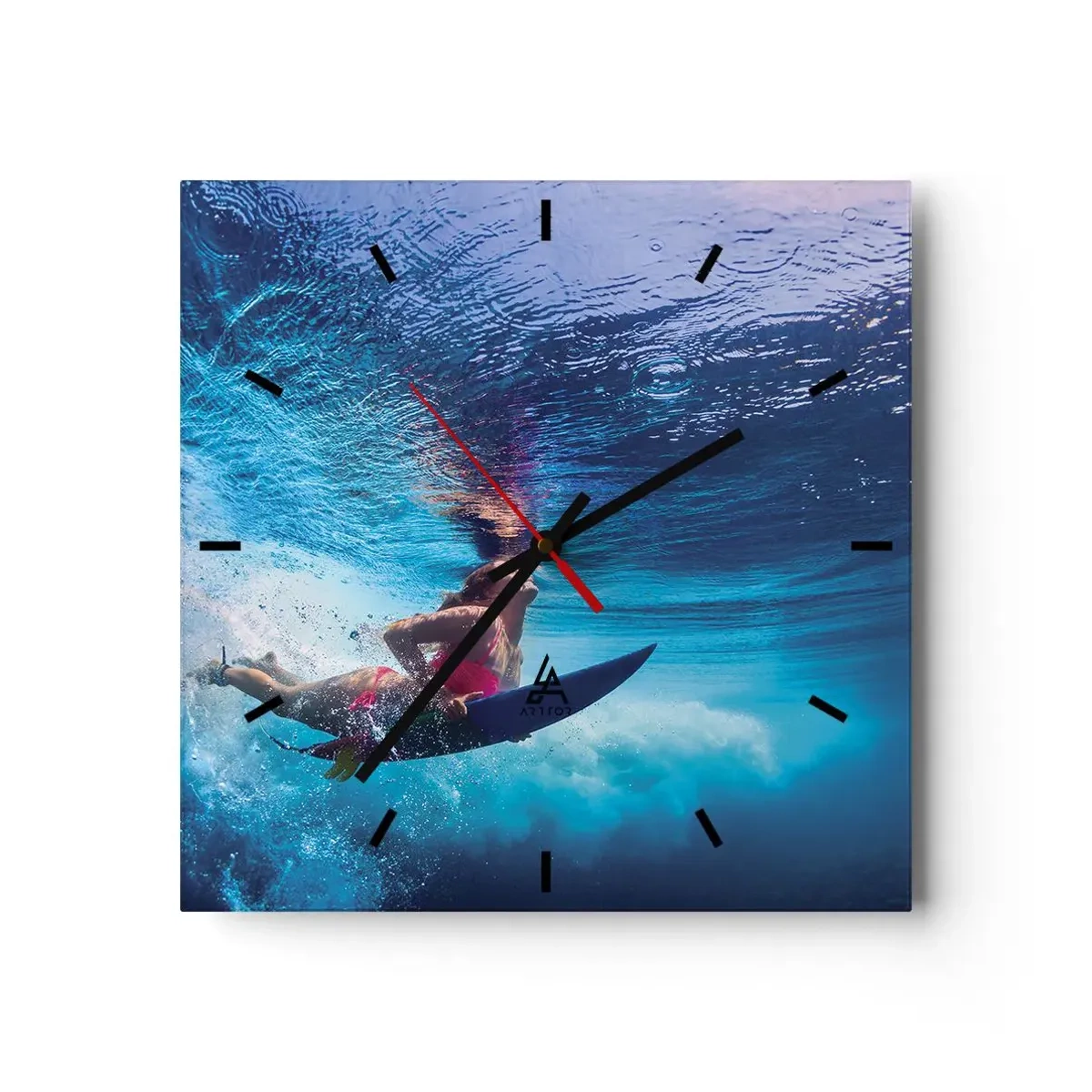 Horloge murale - Pendule murale - Joie profonde - 40x40 cm