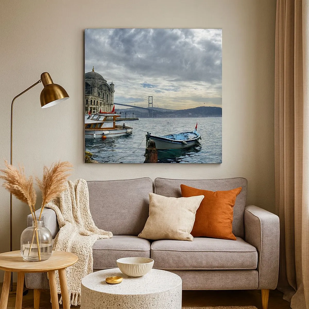 Impression sur toile - Image sur toile - Aux confins des mondes - 30x30 cm