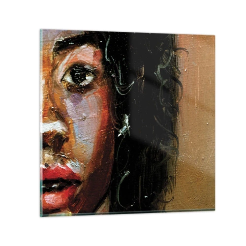 Impression sur verre - Image sur verre - Noir et brillant - 30x30 cm