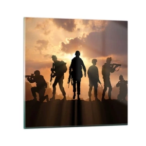 Impression sur verre - Image sur verre - Brothers in arms - 40x40 cm