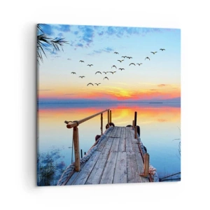 Impression sur toile - Image sur toile - Il est temps de rentrer... - 50x50 cm