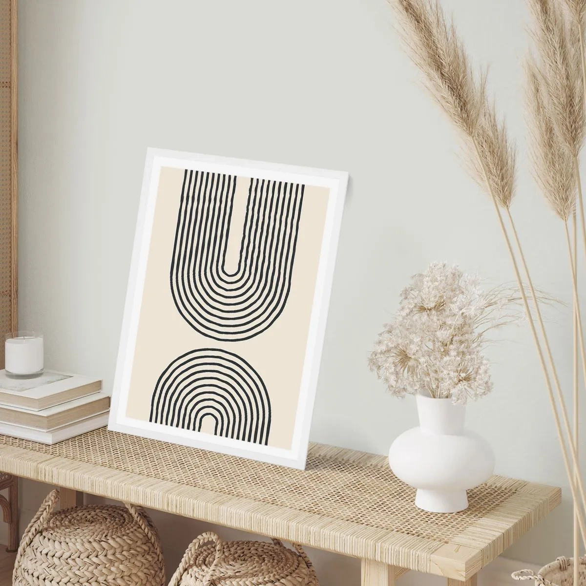 Affiche dans un cadre blanc - Poster - Dans un instant... - 70x100 cm