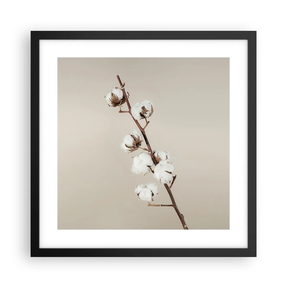 Affiche dans un cadre noir - Poster - A la source de la douceur - 40x40 cm