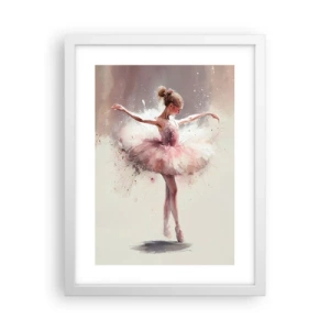 Affiche dans un cadre blanc - Poster - Comme un jeune oiseau - 30x40 cm