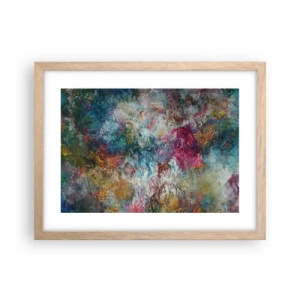 Affiche dans un chêne clair - Poster - En pleine floraison - 40x30 cm