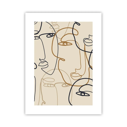 Affiche - Poster - Portrait multiplié - 30x40 cm