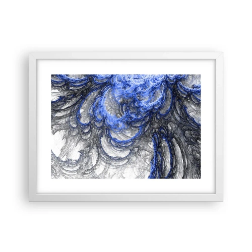 Affiche dans un cadre blanc - Poster - La naissance d'une vague - 40x30 cm