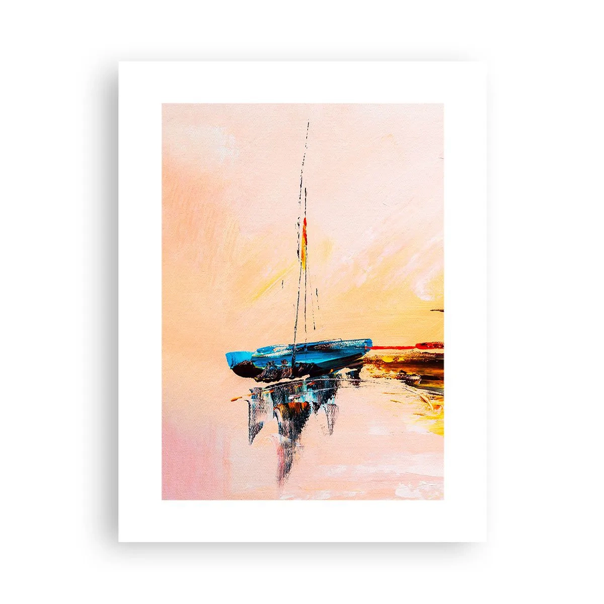 Affiche - Poster - Soirée à la marina - 30x40 cm
