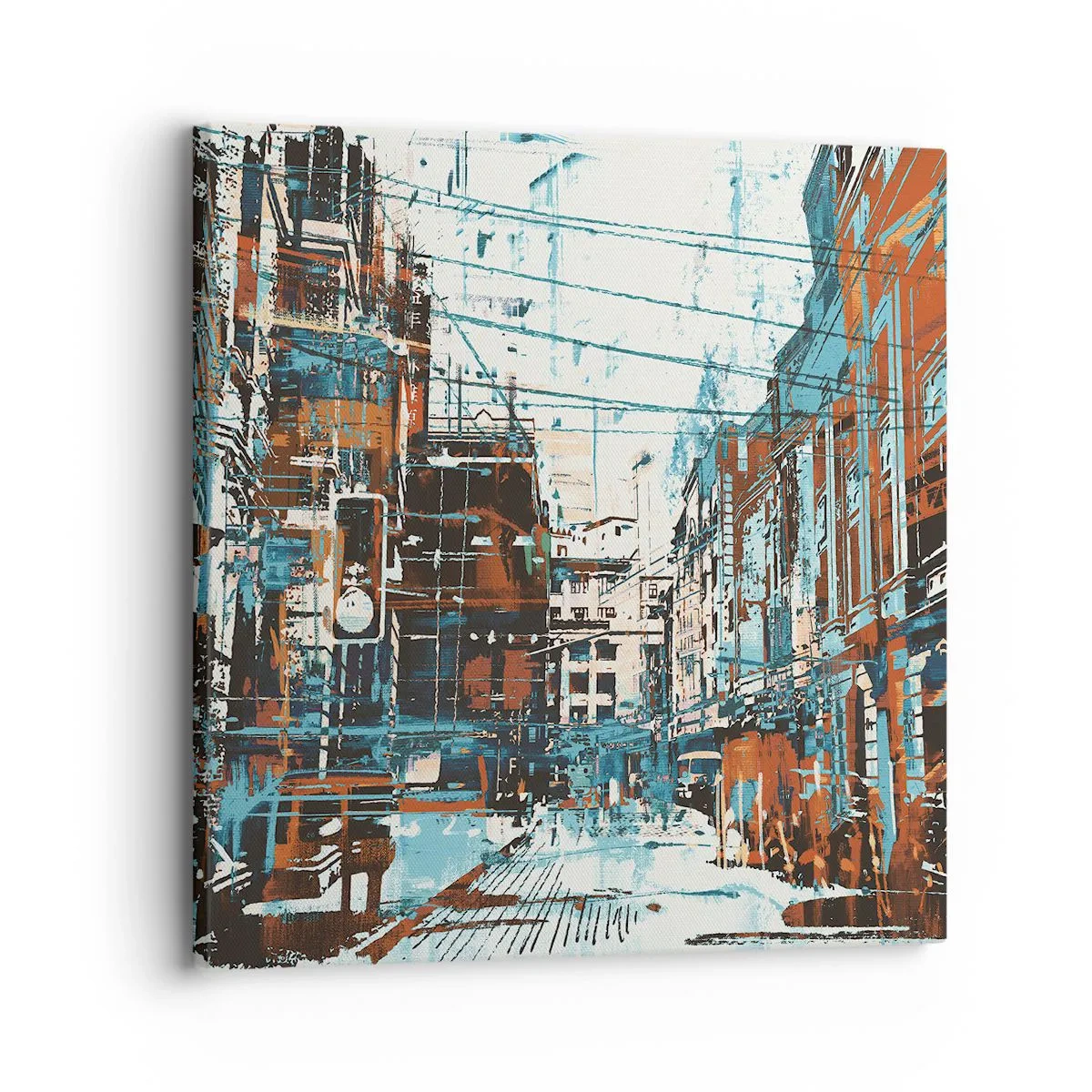 Impression sur toile - Image sur toile - Un sentier de ville usé - 30x30 cm