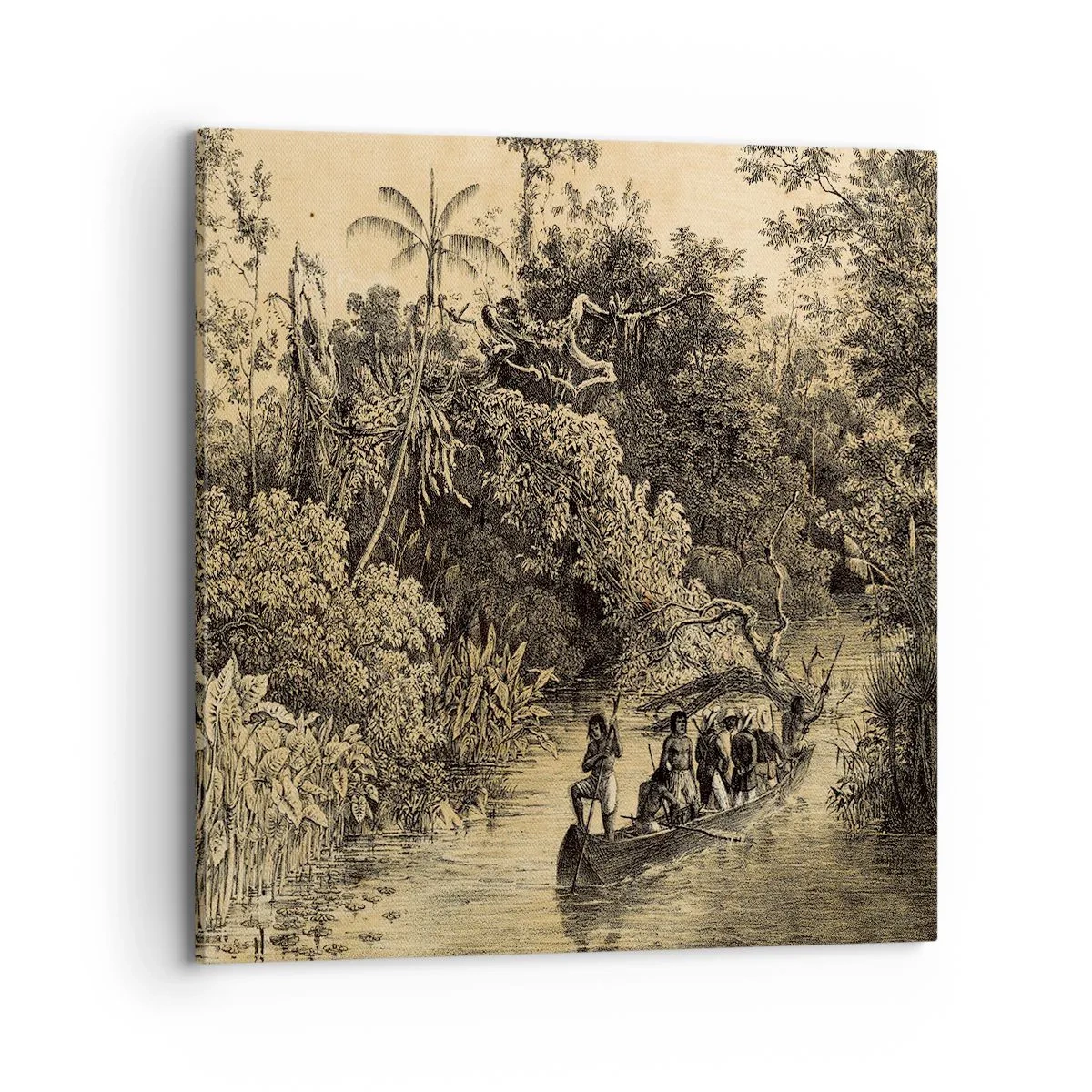 Impression sur toile - Image sur toile - Expédition à la source - 70x70 cm