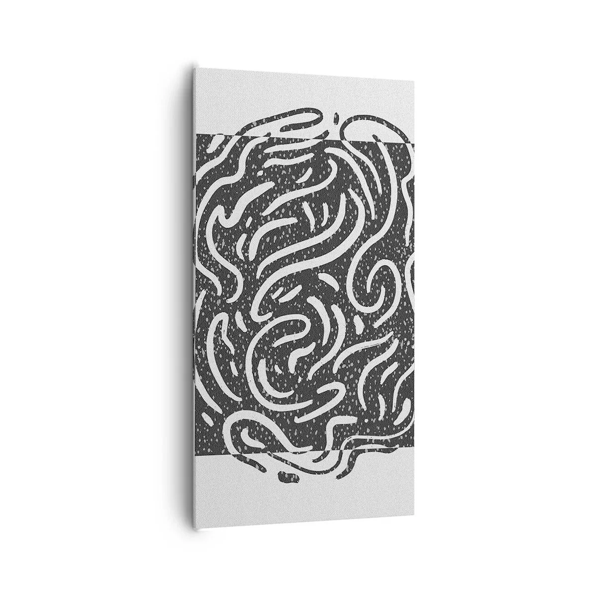 Impression sur toile - Image sur toile - Abstraction : la danse de la joie - 65x120 cm