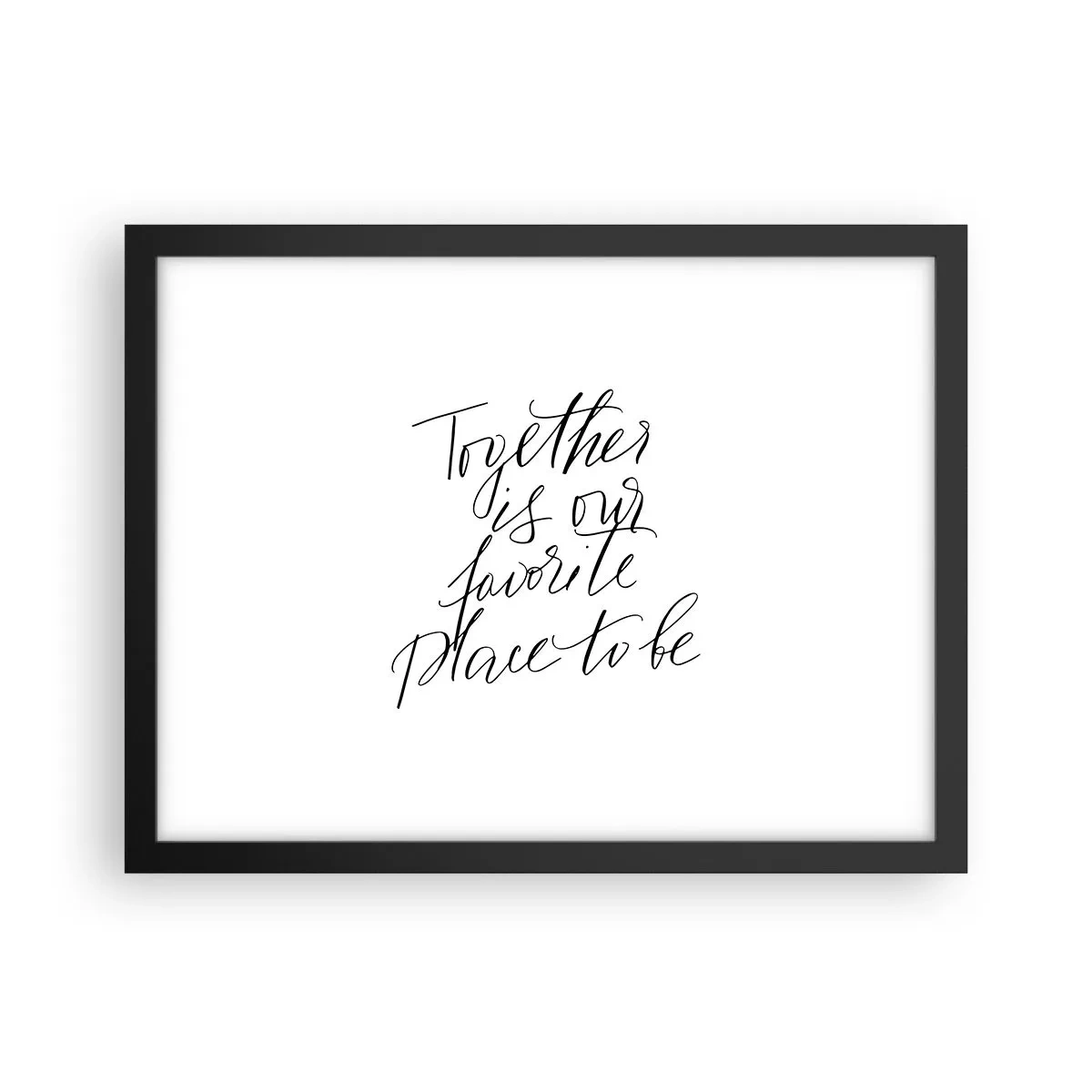 Affiche dans un cadre noir - Poster - Vous aussi vous le sentez? - 40x30 cm