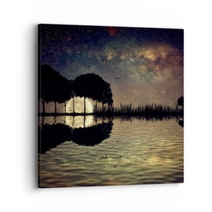 Impression sur toile - Image sur toile - Nuit au bout du monde - 40x40 cm