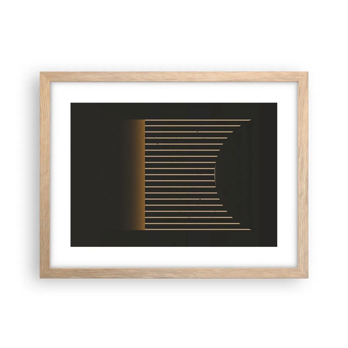 Affiche dans un chêne clair - Poster - Explorez les ténèbres - 40x30 cm