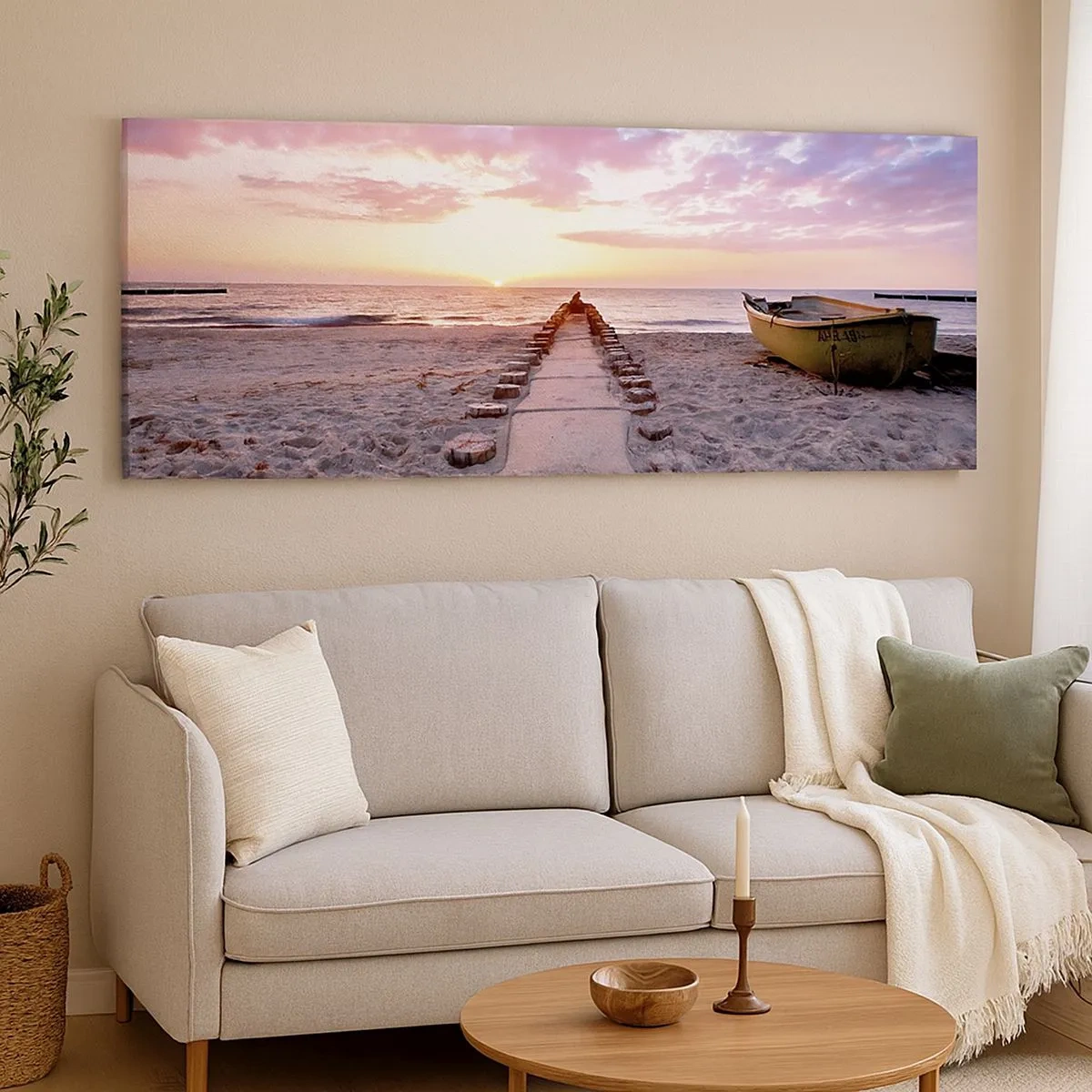 Impression sur toile - Image sur toile - Moment d'expérience profonde - 100x40 cm