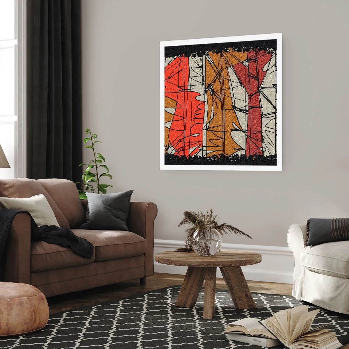 Affiche - Poster - Composition spontanée - 50x50 cm