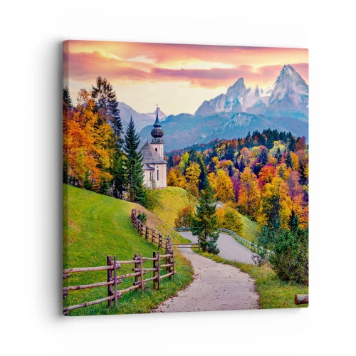 Impression sur toile - Image sur toile - Paysage comme peind - 30x30 cm