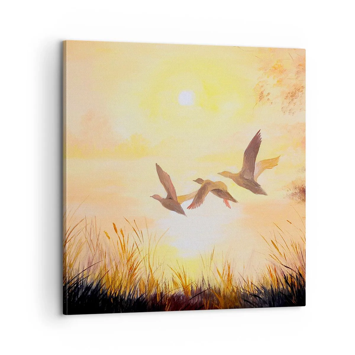 Impression sur toile - Image sur toile - Le début d'un long voyage - 60x60 cm