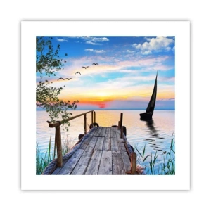 Affiche - Poster - Bonsoir! - 40x40 cm