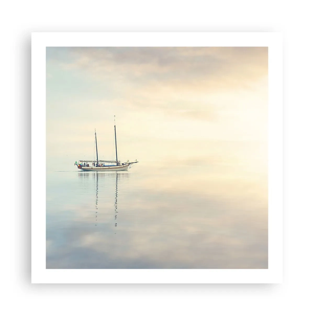 Affiche - Poster - Dans une mer de silence - 60x60 cm