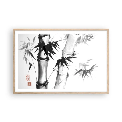 Affiche dans un chêne clair - Poster - Gros plan sur l'orient - 91x61 cm