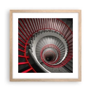 Affiche dans un chêne clair - Poster - Amusement architectural - 40x40 cm