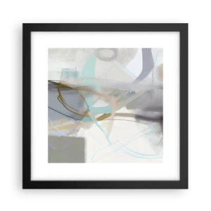 Affiche dans un cadre noir - Poster - Abstraction brumeuse - 30x30 cm