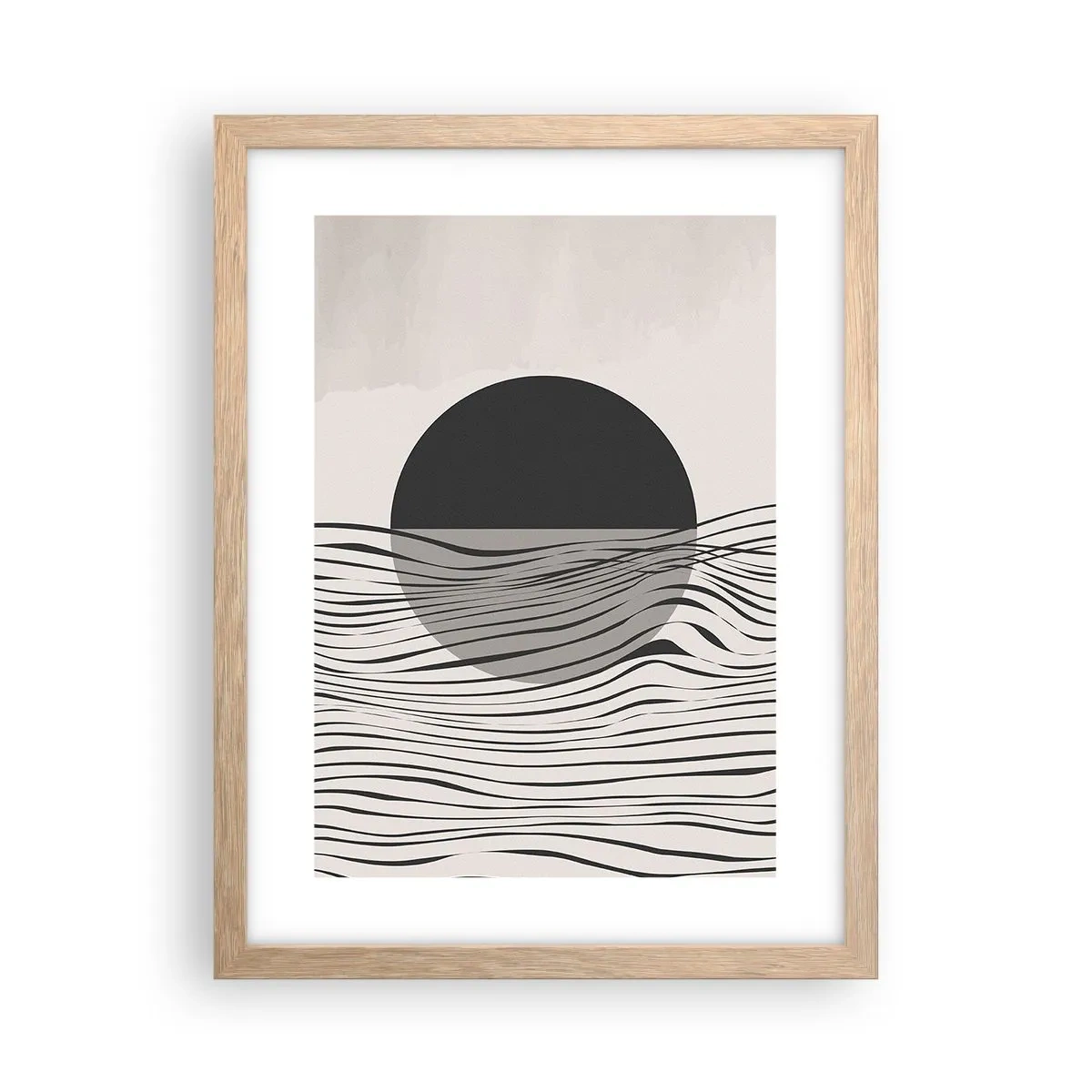 Affiche dans un chêne clair - Poster - Demi composition - 30x40 cm