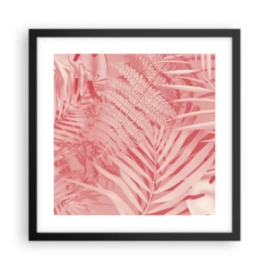 Affiche dans un cadre noir - Poster - Concept de rose - 40x40 cm
