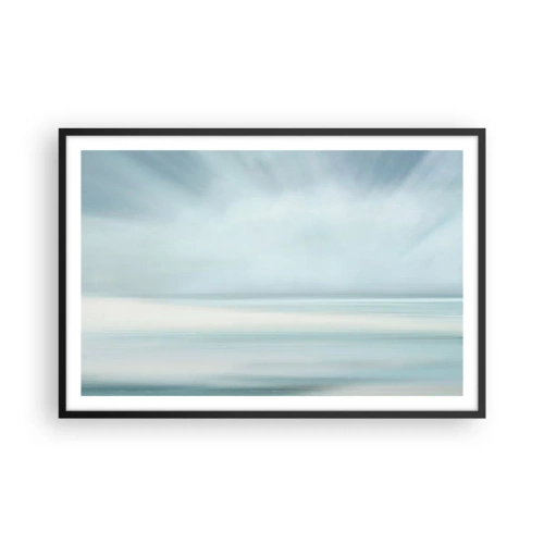 Affiche dans un cadre noir - Poster - Paix à l'horizon - 91x61 cm