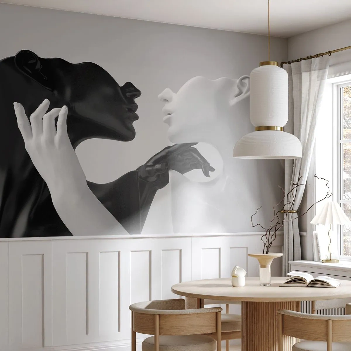 Papier Peint Autocollant Deluxe Sticker - Attraction - désir - Abstraction, Mannequin, Statue - 250x175 cm