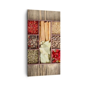 Impression sur toile - Image sur toile - Ordre des formes, bouquet d'arômes - 55x100 cm