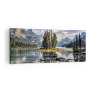 Impression sur toile - Image sur toile - Sous les grandes eaux claires - 100x40 cm