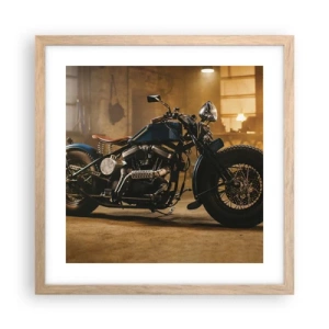 Affiche dans un chêne clair - Poster - Je peux tout - 40x40 cm