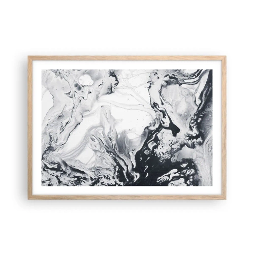 Affiche dans un chêne clair - Poster - Au centre de la Terre - 70x50 cm