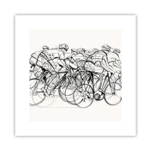 Affiche - Poster - Ensemble en équipe - 30x30 cm