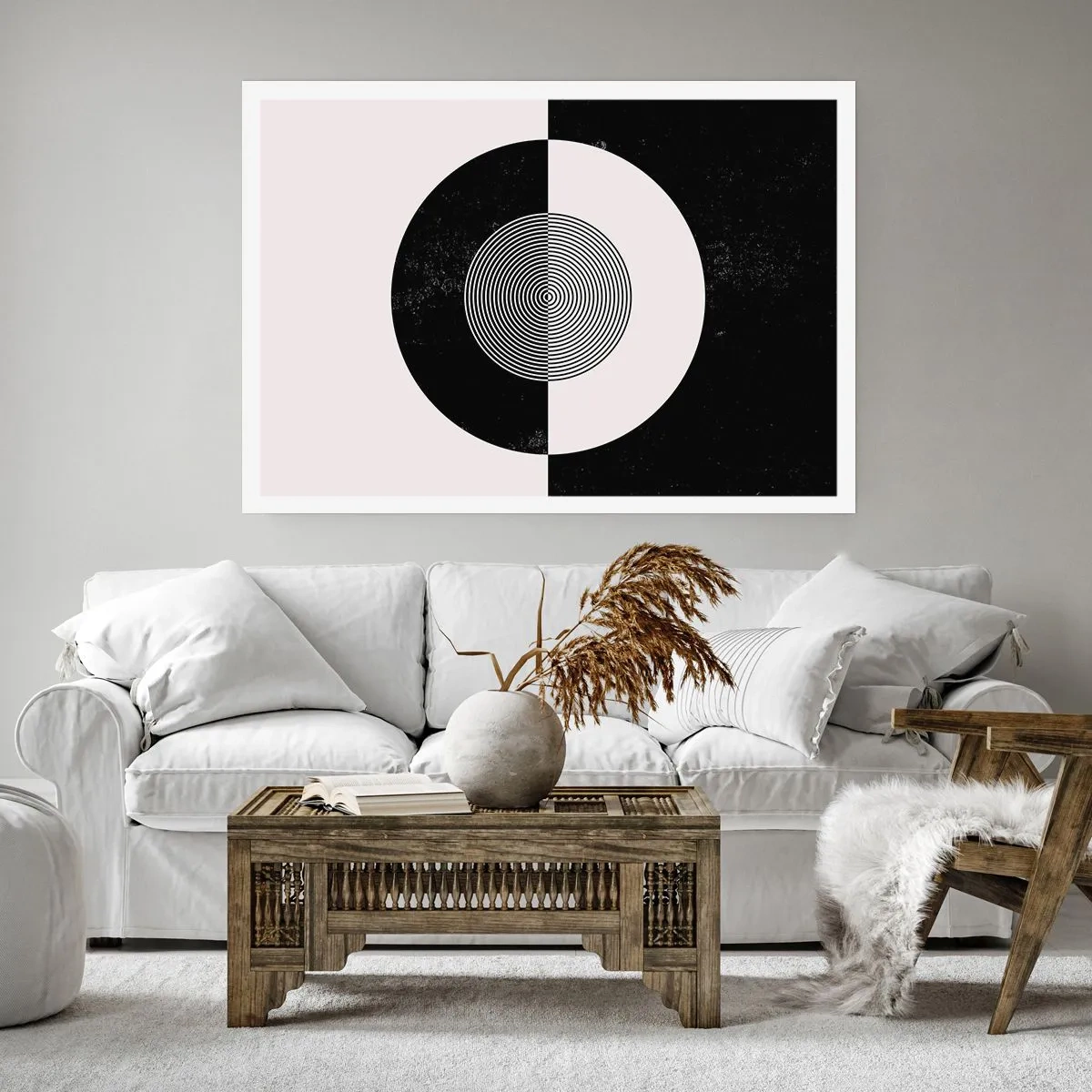 Affiche - Poster - Harmonie de noir et blanc - 40x30 cm