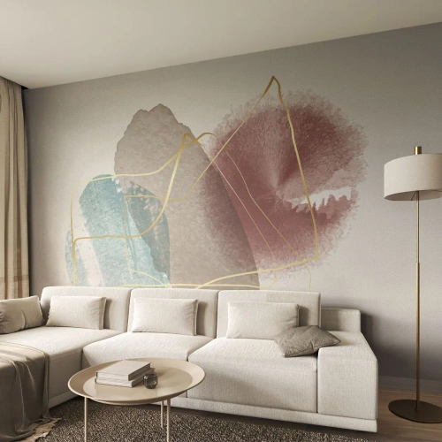 Papier Peint Photo Premium Canvas - Coraux de l'espace - Abstraction, Morceau, Modèle moderne - 150x105 cm