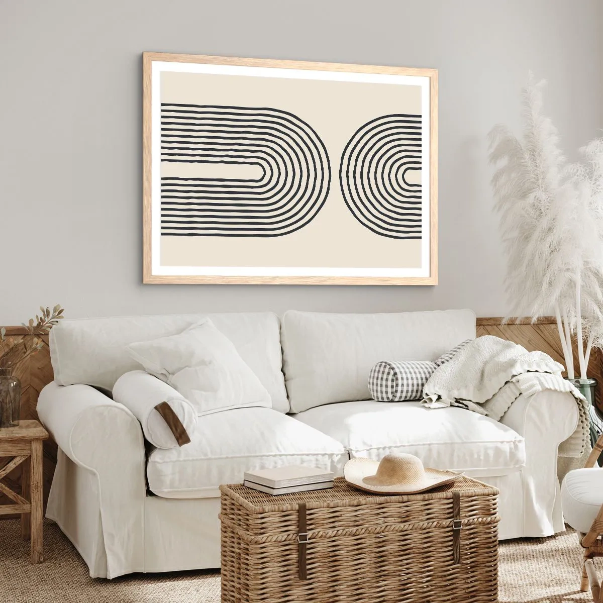 Affiche dans un chêne clair - Poster - Dans un instant... - 91x61 cm