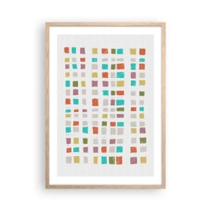 Affiche dans un chêne clair - Poster - Jeu inconnu - 50x70 cm