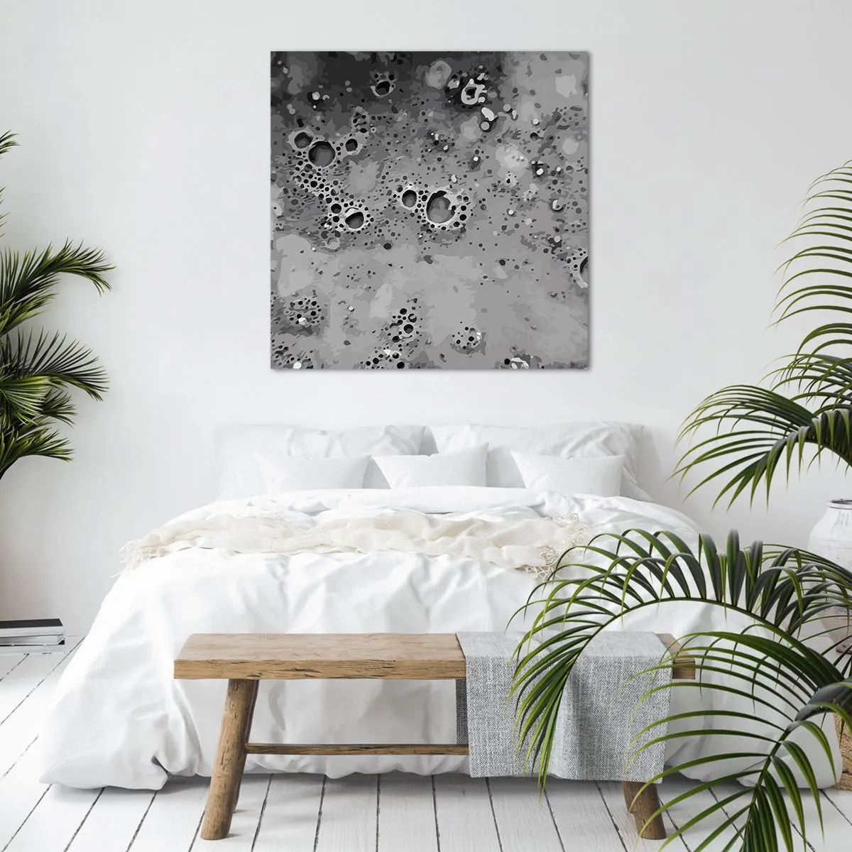 Impression sur toile - Image sur toile - Comme un paysage lunaire - 30x30 cm