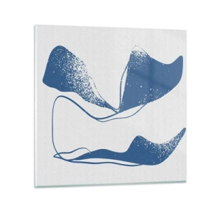 Impression sur verre - Image sur verre - Abstraction ailée - 30x30 cm