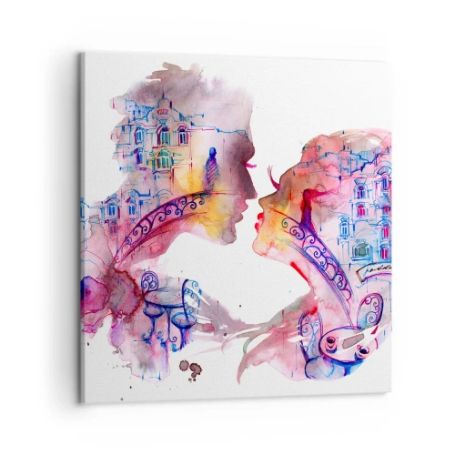 Impression sur toile - Image sur toile - Le pont secret des soupirs - 50x50 cm