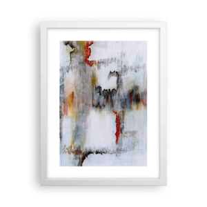 Affiche dans un cadre blanc - Poster - Un bâton sur l'eau - 30x40 cm
