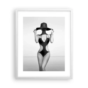 Affiche dans un cadre blanc - Poster - Mon prénom? Élégance - 40x50 cm